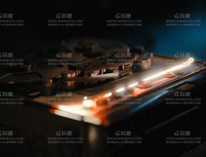 留声机动态光影静物场景Blend项目源文件