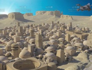 星球大战宇宙沙漠居民区Blend项目源文件