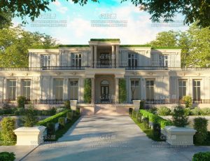 清晨阳光通透别墅Blend项目源文件