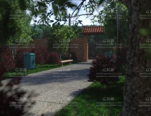 院子小道Blend项目源文件