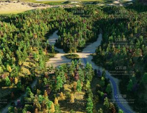 大型非洲大平原Blend项目源文件