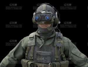 直升机驾驶员Blend模型