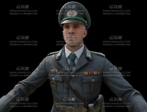 德军士官Blend模型