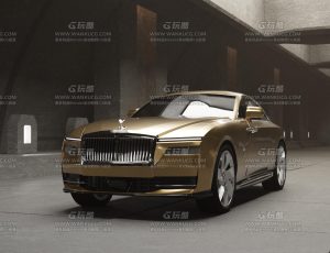 地下酷炫车道的劳斯莱斯场景Blend项目源文件