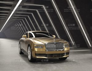 灯带行驶室下的劳斯莱斯场景Blend项目源文件