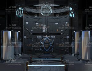 科技科幻能量中心室Blend项目源文件