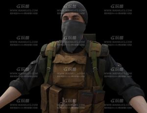 蒙面大兵Blend模型