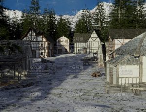 雪山小镇Blend项目源文件