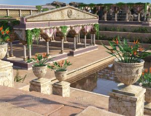 古罗马花园广场Blend项目源文件