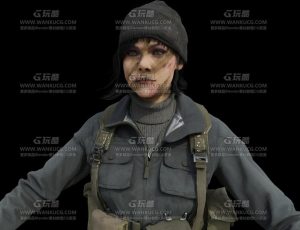 女士兵杀手Blend模型