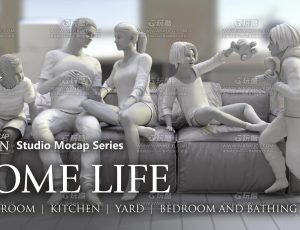 家庭交流动作动画包