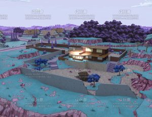 JOJO冒险三渲二场景Blend项目源文件