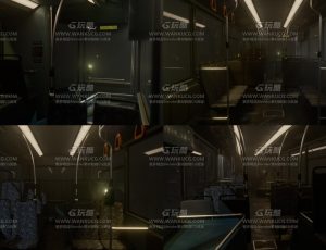 班车厢内场景Blend项目源文件