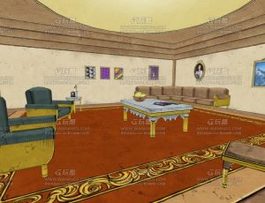 古老卡通三渲二卧室Blend项目源文件