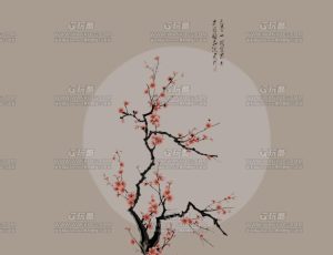 古风水墨梅花场景Blend项目源文件