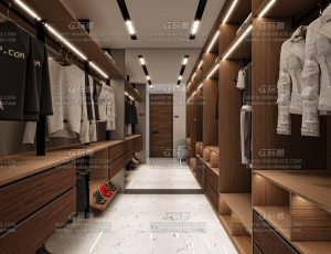 衣物鞋物堆放间Blend项目源文件