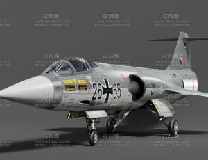 F104G战斗机Blend模型