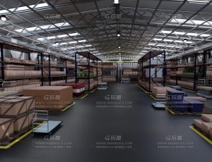 打包货物仓库Blend项目源文件