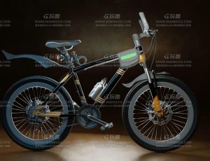 高档自行车Blend模型