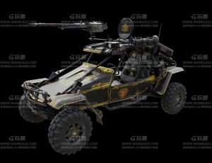 战地科幻战车Blend模型