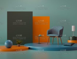 C4D工程源文件—RS简约图形场景