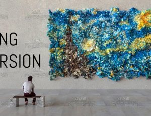 C4D工程源文件—有趣的粒子图像画