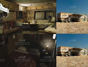 沙漠贫民铁硼房Blend项目源文件