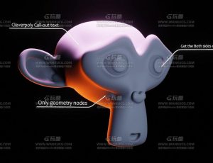 3D箭头介绍文字动画场景Blend项目源文件