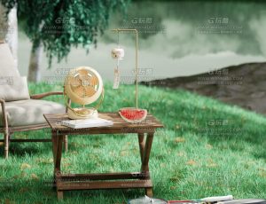 户外休闲场景Blend项目源文件