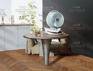 迷你电风扇场景Blend项目源文件