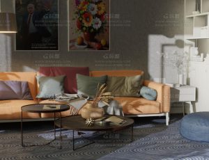 暗氛围室内渲染场景Blend项目源文件