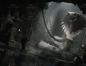 远古寺庙巨蛇概念场景Blend项目源文件