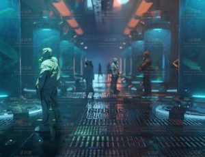 科技生化克隆人实验场景Blend项目源文件