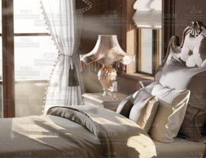 奢护富人高档卧室Blend项目源文件