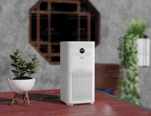 室外空气净化器场景Blend项目源文件