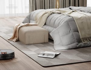 现代房间里的扫地机Blend项目源文件