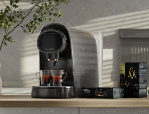 现代咖啡机渲染场景Blend项目源文件