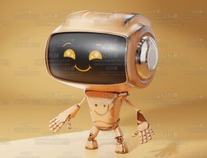 小机器人渲染场景Blend项目源文件