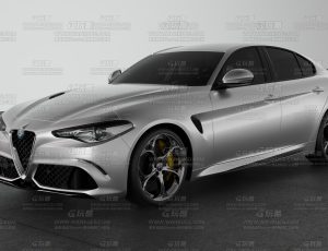 银色汽车渲染场景Blend项目源文件