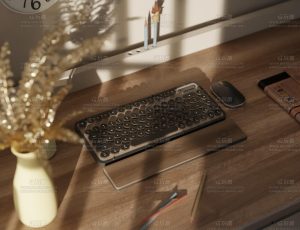 小键盘渲染场景Blend项目源文件