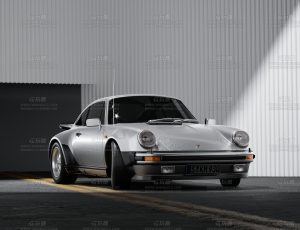 1975保时捷911渲染场景Blend项目源文件