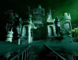 绿色氛围奇幻城堡Blend项目源文件