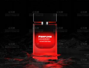 红色香水展示场景Blend项目源文件