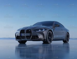 蓝色场景车Blend项目源文件