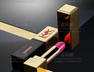 口红渲染场景Blend项目源文件