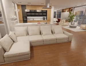 简单舒适小客厅渲染场景Blend项目源文件