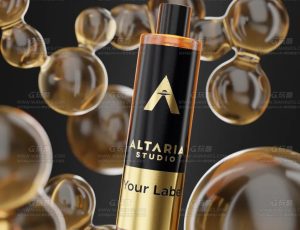 精华保湿水渲染场景Blend项目源文件