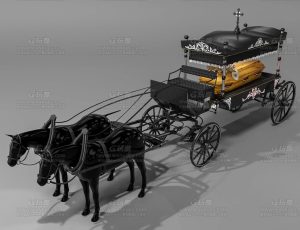 马匹灵车Blend模型