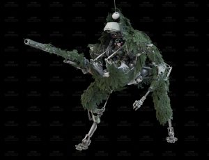 丛林伪装机器人Blend模型