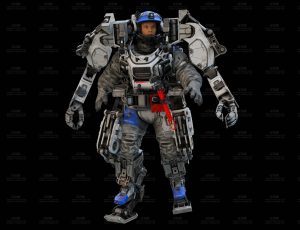 高级人操控机械身机甲Blend模型